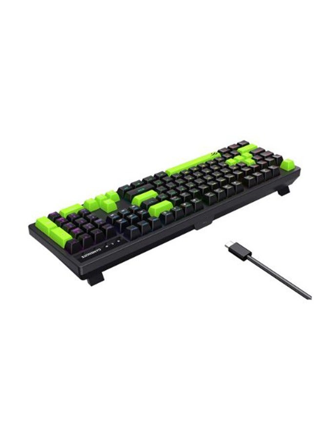 KB893L Backlit Mechanical Gaming Keyboard, RGB Light, USB-TYPE C, Content Blue Switch, ABS Material, All-Key Roll-Over | HVKB-KB893L-BN