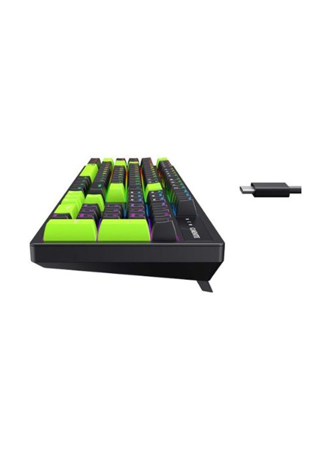 KB893L Backlit Mechanical Gaming Keyboard, RGB Light, USB-TYPE C, Content Blue Switch, ABS Material, All-Key Roll-Over | HVKB-KB893L-BN