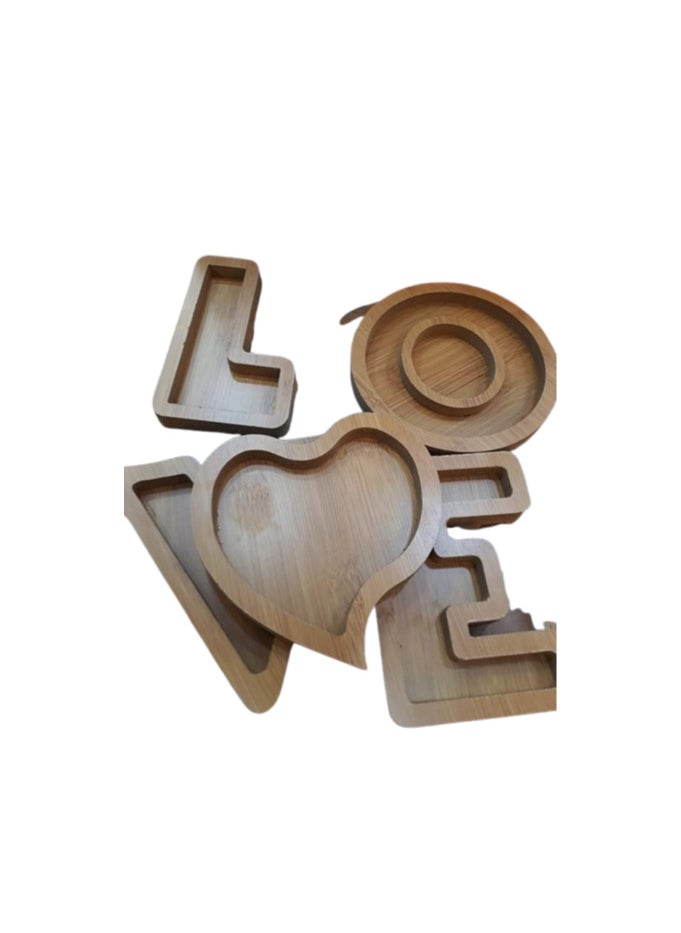 FALMER - LOVE wooden serving tray - Image 1
