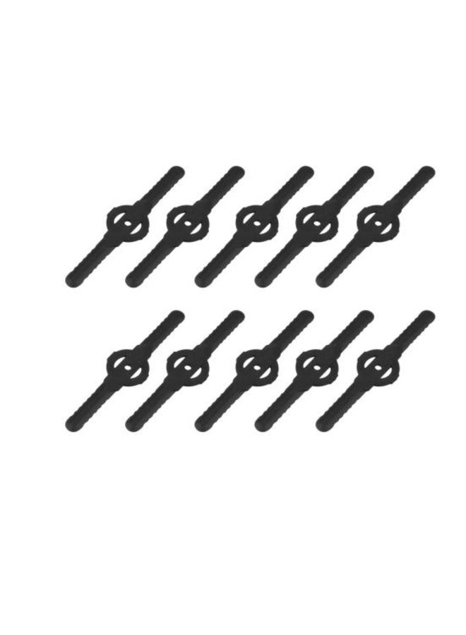 Generic 10 Pcs Grass Trimmer Blades Sharp Spinning Anti-deformed Labor Saving Thick Replacement Plastic Fast Cutting Grass Cutter Blades Strimmer Tools 