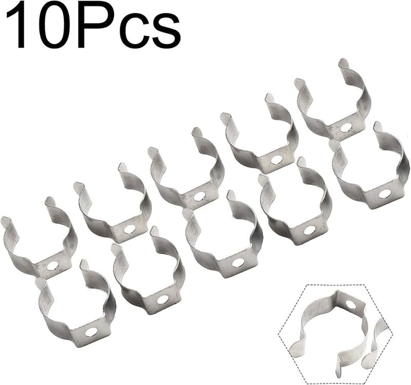 10 قطعة من مشابك التيري المفتوحة لتخزين الأدوات والأنابيب بشكل آمن مقاس 25 مم - Image 5