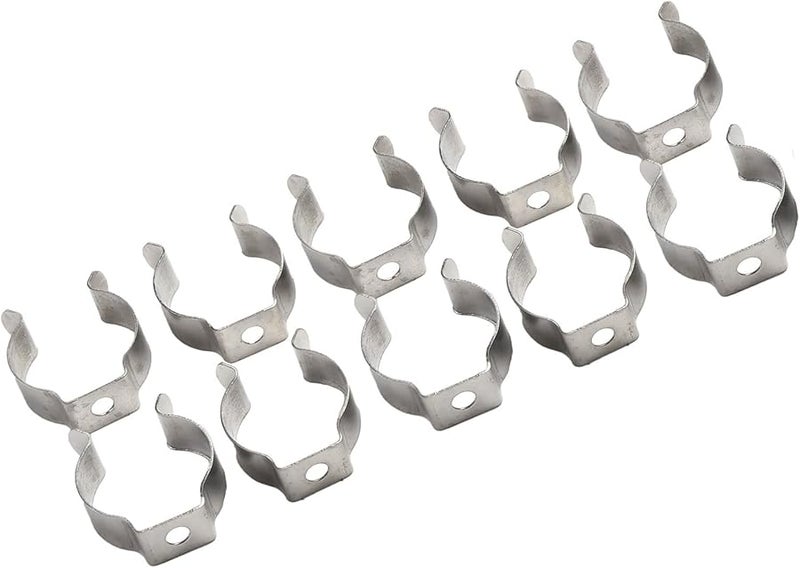 10 قطعة من مشابك التيري المفتوحة لتخزين الأدوات والأنابيب بشكل آمن مقاس 25 مم - Image 1