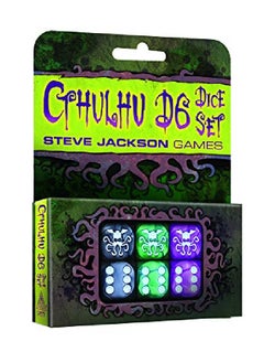 STEVE JACKSON GAMES Cthulhu D6 Dice Set Multicolored  - Image 1