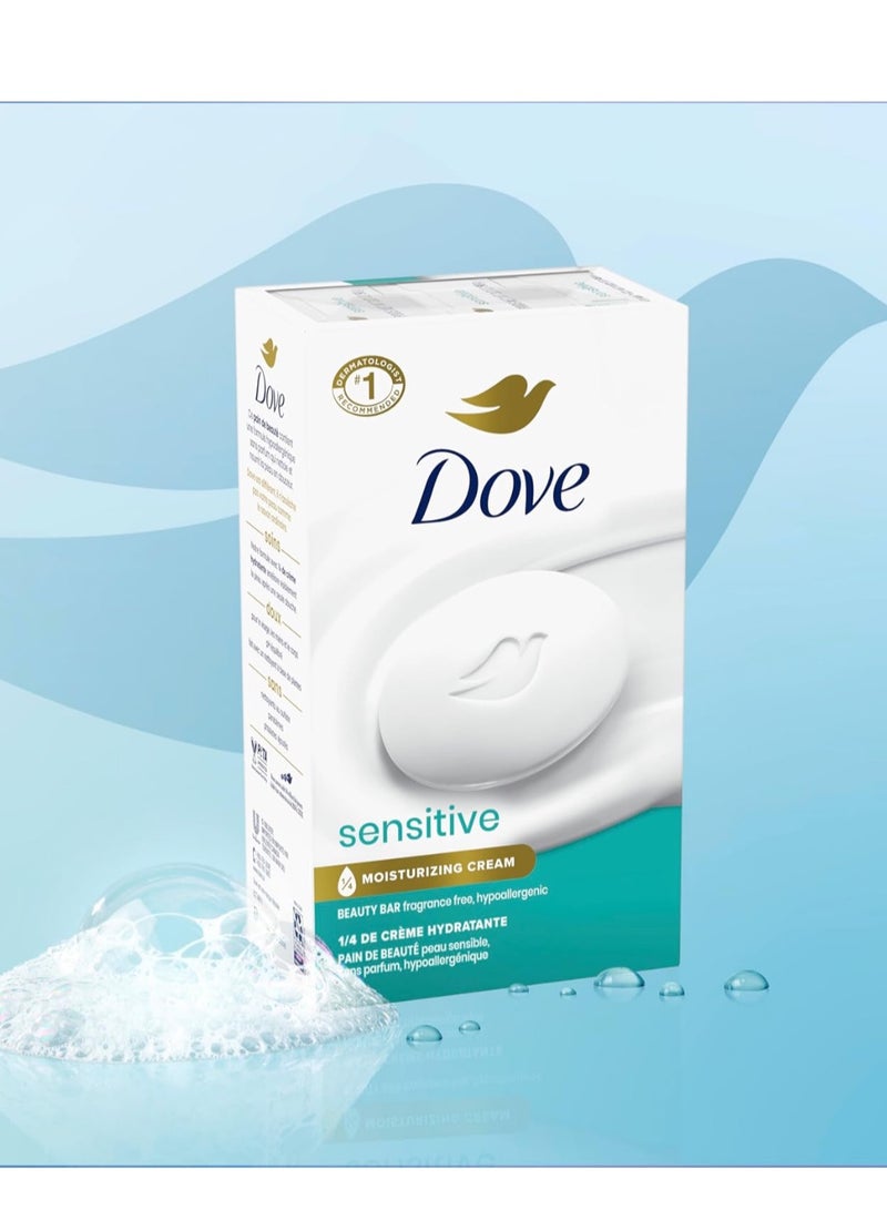 Dove Soap Sensitive Skin Beauty 4 Bars - Image 2