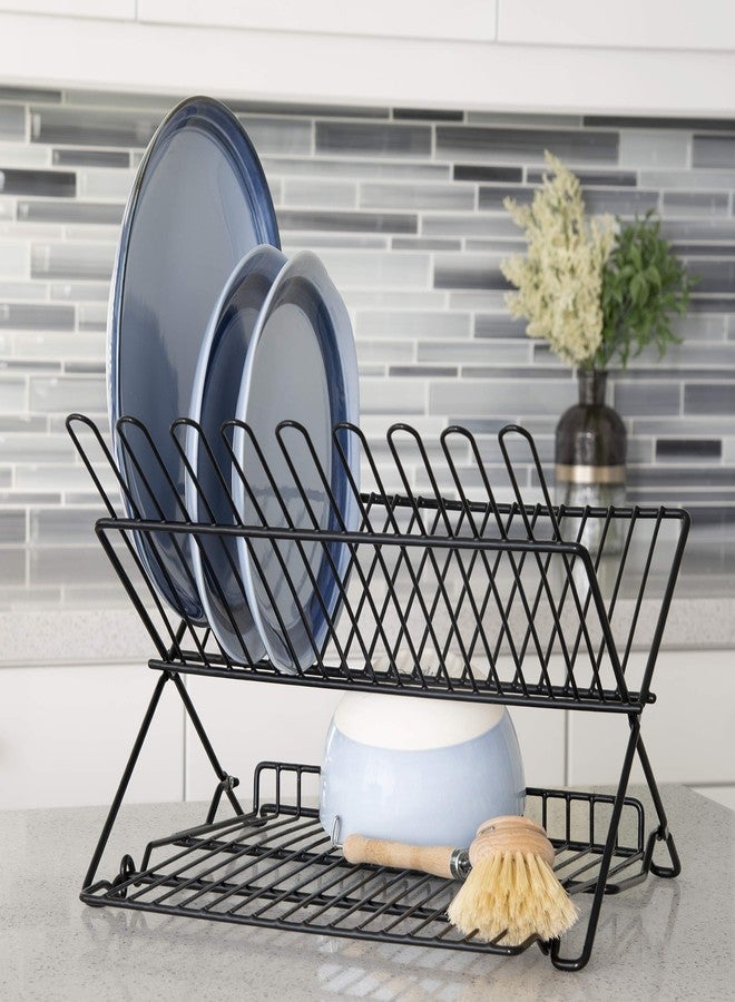 Better Houseware Folding Dish Drying Rack Space-Saving Dish Rack for Kitchen Counter for Drying (After Washing) - Image 4