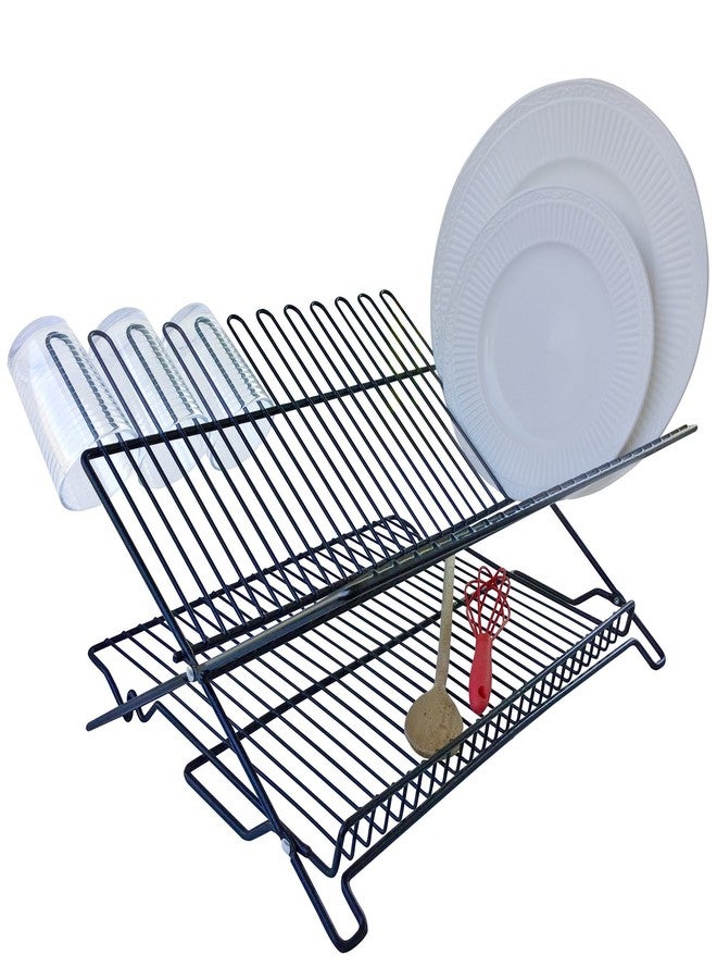 Better Houseware Folding Dish Drying Rack Space-Saving Dish Rack for Kitchen Counter for Drying (After Washing) - Image 2