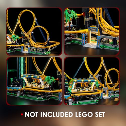 BRIKSMAX Led Lighting Kit for LEGO-10303 Loop Coaster - Compatible with Lego Creator Icons Building Blocks Model- Not Include The Lego Set - Image 4