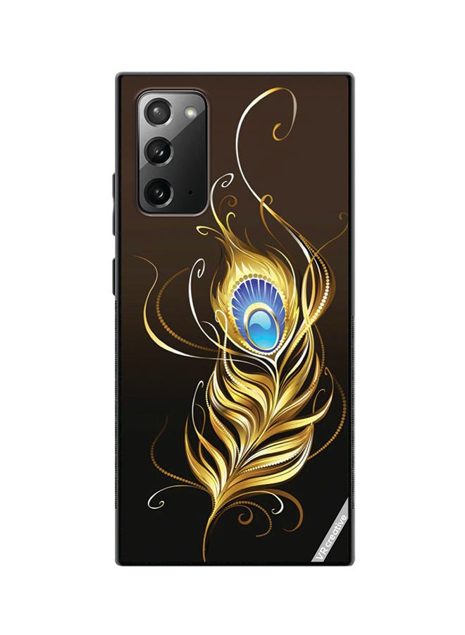 VR CREATIVE Protective Case Cover For Samsung Galaxy Note20 5G Feather Design Multicolour - Image 1