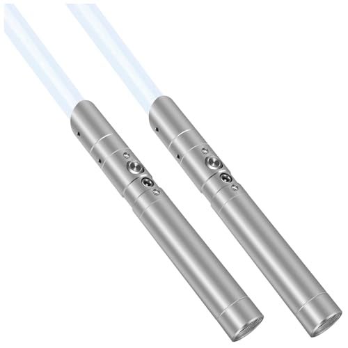 YOFOTHS Lightsaber Rechargeable 7 RGB Color Metal Hilt 2 in 1 Dueling Light Saber for Adults Cosplay Accessories with Sound Mode - Image 1