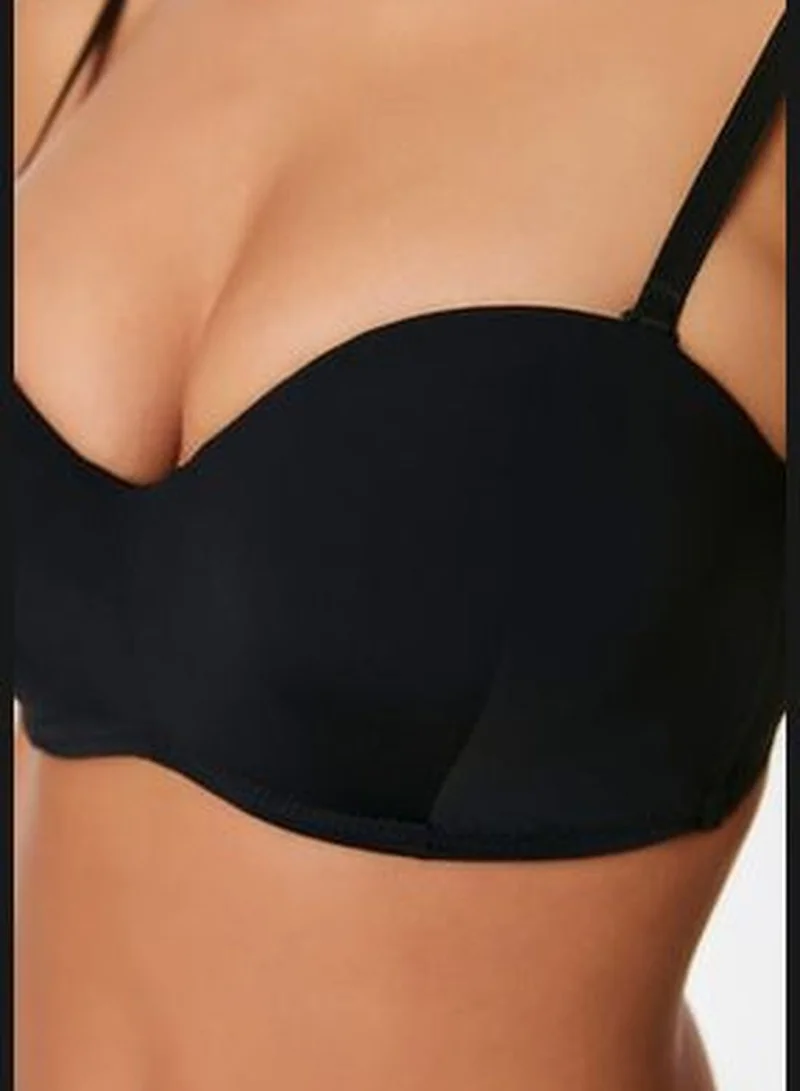 trendyol Black Unfilled Whole Cap Strapless Bra With Detachable Straps THMAW21SU0060