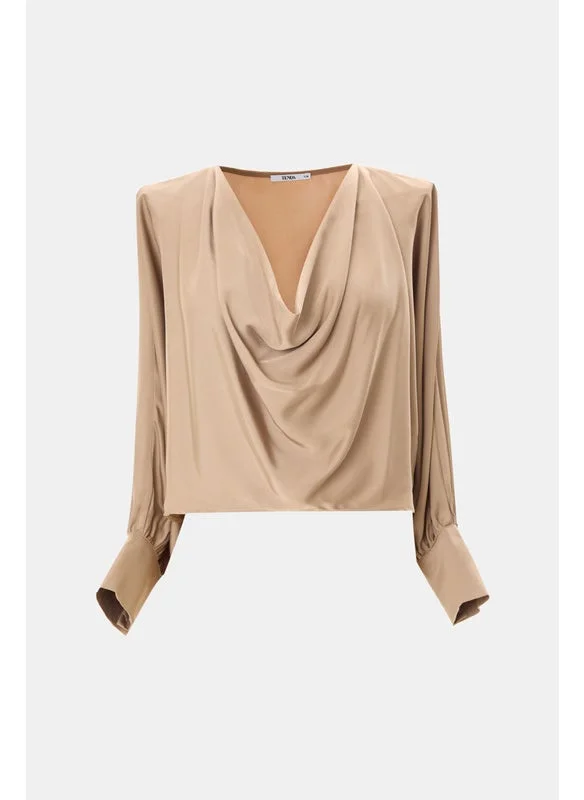 Tenda Wide blouse with hanging collar