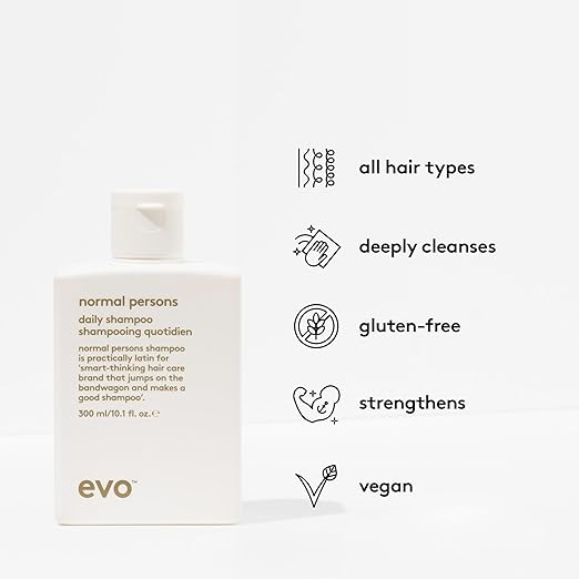 EVO شامبو يومي عادي من إيفو ينظف بعمق ويزيل تراكم المنتجات ويقوي جميع أنواع الشعر - Image 2