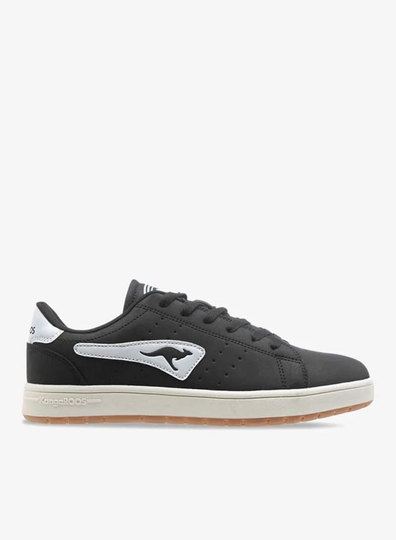 kangaROOS BLACK Women's Logo Detail Lace-Up Sports Shoes for Women | Best Price UAE