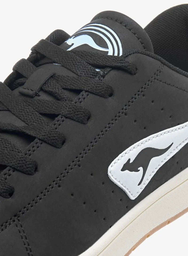 kangaROOS BLACK Women's Logo Detail Lace-Up Sports Shoes for Women | Best Price UAE