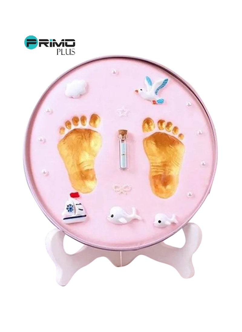 PRIMO PLUS High Quality Mud Cartoon Design Newborn Footprint Kit With Easy No-bake Drying for Kids  - Image 2