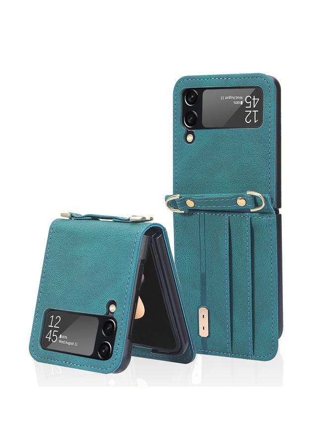 S-TOP Case For Samsung Galaxy Z Flip3 5G Crossbody Siamese Leather Phone Case with Lanyard - Image 1
