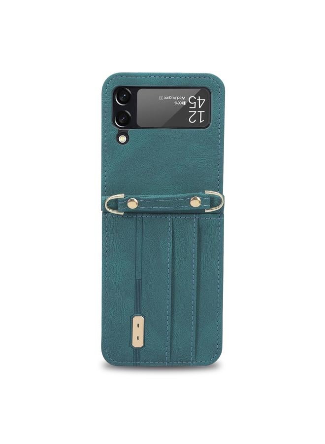 S-TOP Case For Samsung Galaxy Z Flip3 5G Crossbody Siamese Leather Phone Case with Lanyard - Image 2