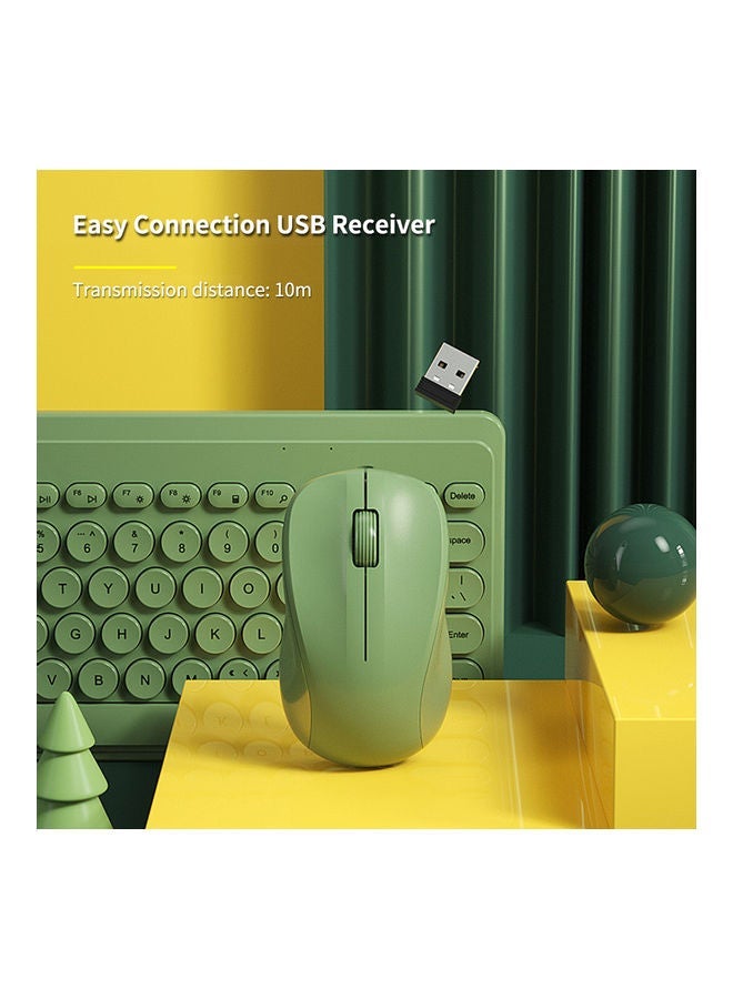 NIBEMINENT Wireless Keyboard And Mouse Set Yellow  - Image 4