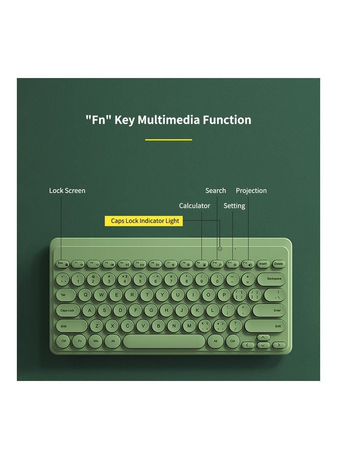 NIBEMINENT Wireless Keyboard And Mouse Set Yellow  - Image 2