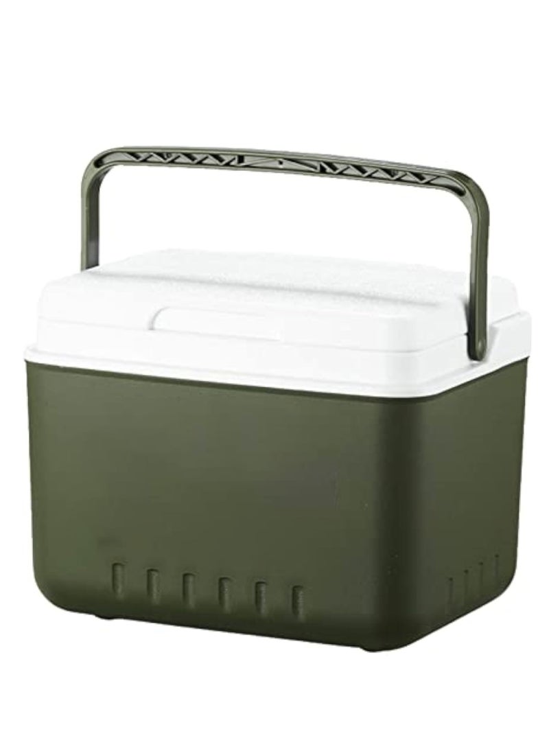 SOLARAE برادات صلبة، صندوق ثلج عالي السعة، براد محمول معزول، برادات ثلج مدمجة سعة 5.4 QT، صندوق ثلج مع هيكل ثلاثي الطبقات، صندوق ثلج ثقيل للاستخدام الشخصي في التخييم في الهواء الطلق - Image 1