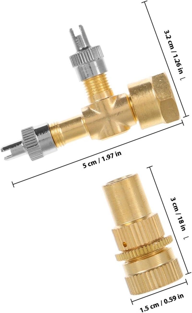 Luxshiny Brass Tire Deflator Kit with Adjustable Release Valve and 4 New Deflator Valves for Cars Suvs Trucks and Motorcycles - Image 2
