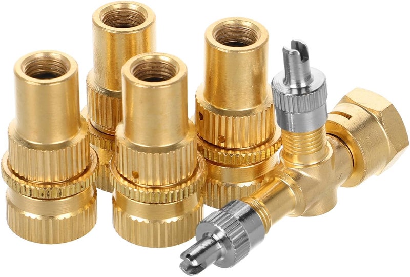 Luxshiny Brass Tire Deflator Kit with Adjustable Release Valve and 4 New Deflator Valves for Cars Suvs Trucks and Motorcycles - Image 1
