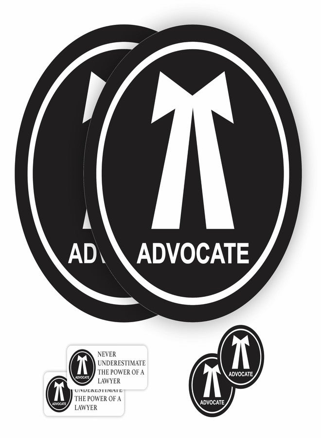 Advocate Sticker for Car, Bike & Office - Waterproof Vinyl Label for Lawyers, Legal Professionals & Free Mobile & Quote Sticker - Image 1