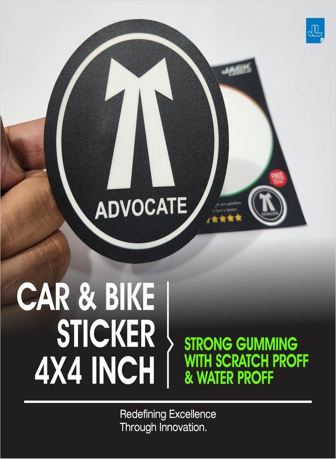 Advocate Sticker for Car, Bike & Office - Waterproof Vinyl Label for Lawyers, Legal Professionals & Free Mobile & Quote Sticker - Image 4