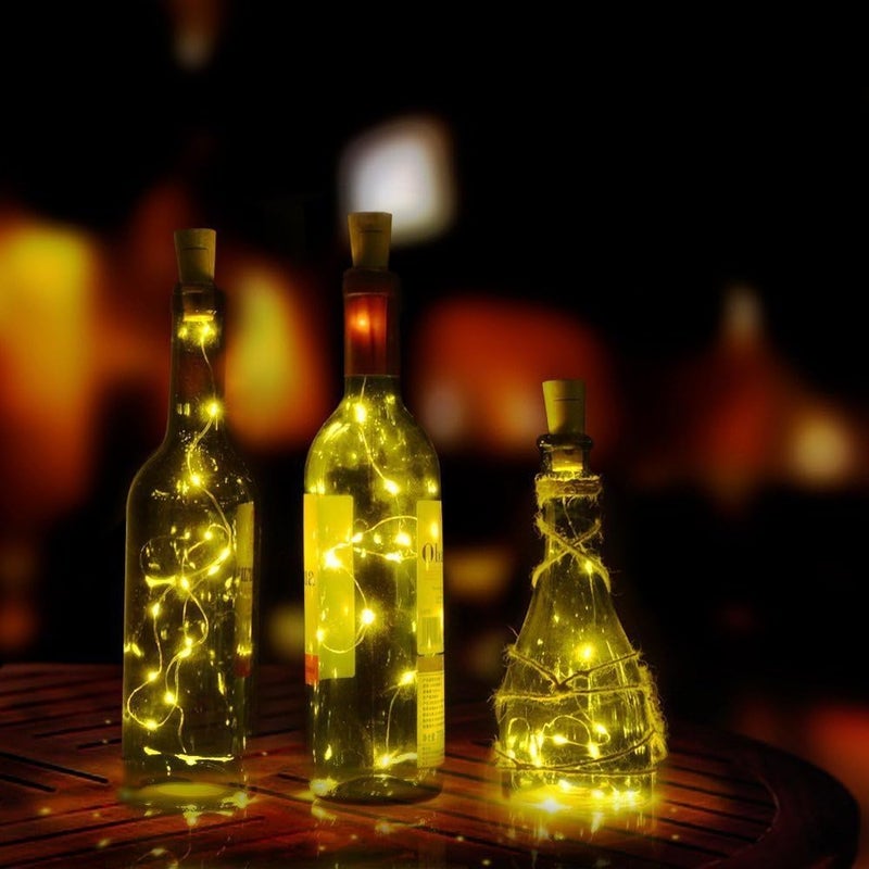 Generic String Rice Lights 20 LEDs 2 M Yellow Steady String Rice Lights Pack of 4 - Image 4