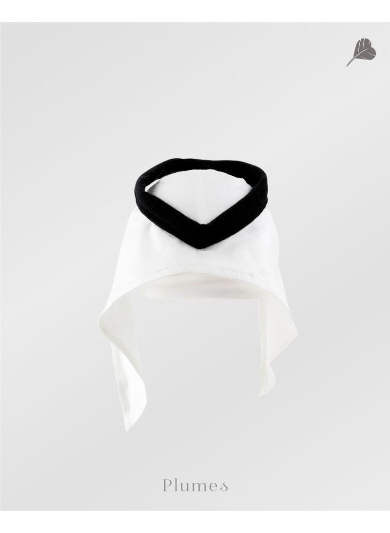 Plumes Navy Blue Emirati kandura baby gift set, Baby thobe kandura - Image 4