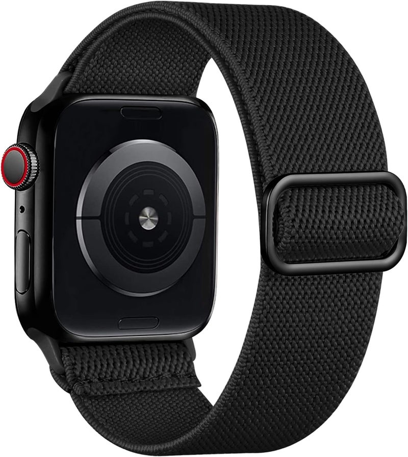 Lerobo Braided Band Compatible with Apple Watch Series 11 10 9 8 7 46mm 45mm 41mm Ultra SE 3 2 1 49mm Series 6 5 4 3 44mm 40mm 38mm 42mm Men iWatch Bands Women Stretchy Nylon Solo Loop Sport Strap - Image 1