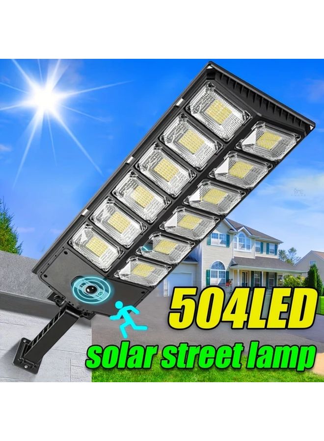 1 قطعة مصباح شارع ليد شمسي مع حساس حركة وريموت تحكم، كشاف خارجي - Image 2