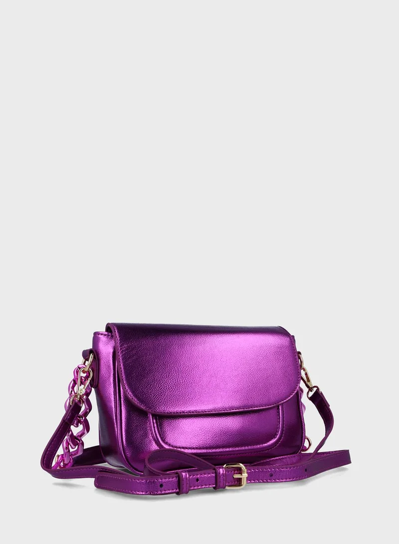 MENBUR Meliade Metallic Satchel