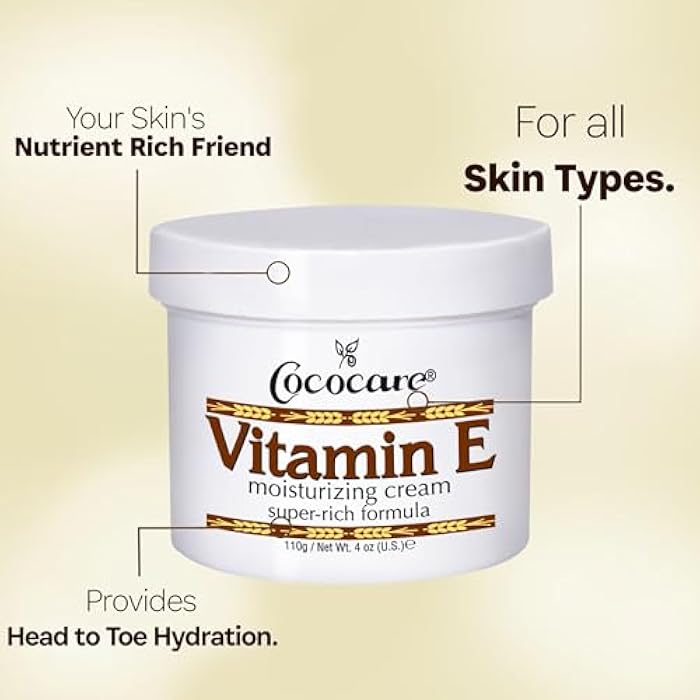Cococare Vitamin E Moisturizing Cream, 4Oz - Image 3
