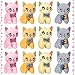 Chalyna 12 Pcs Cute Stuffed Animal Toy 4 Inch Mini Plush Mermaid Tiger Turtle Puppy Pig Alpaca Cat Ornaments Stuffed Doll Keychain Handbag Pendant for Birthday Party Favors DIY Home DecorCat Style - Image 2
