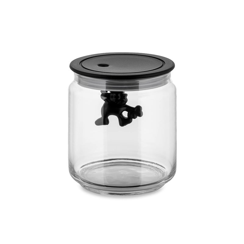 Alessi AMDR04 B "Gianni" Glass Box, Black - Image 1