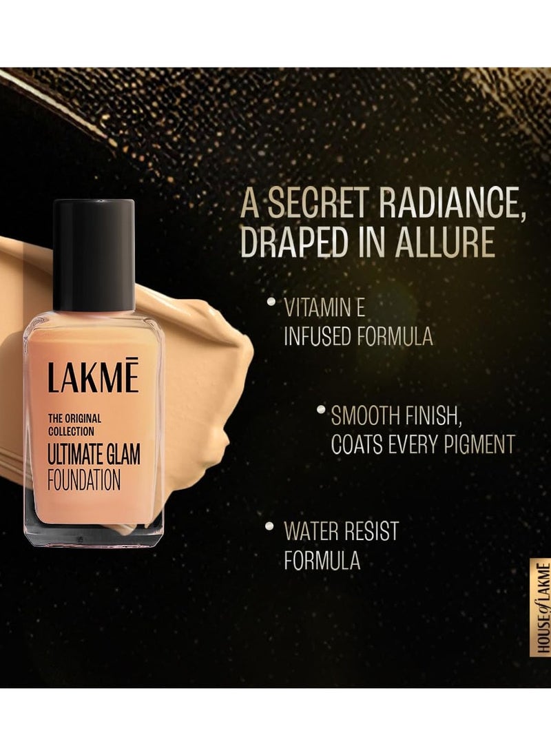 LAKME - Forever Matte Radiant Liquid Full Coverage Foundation Vit E, Water-Resist, Natural Shell, 27 ml - Image 1