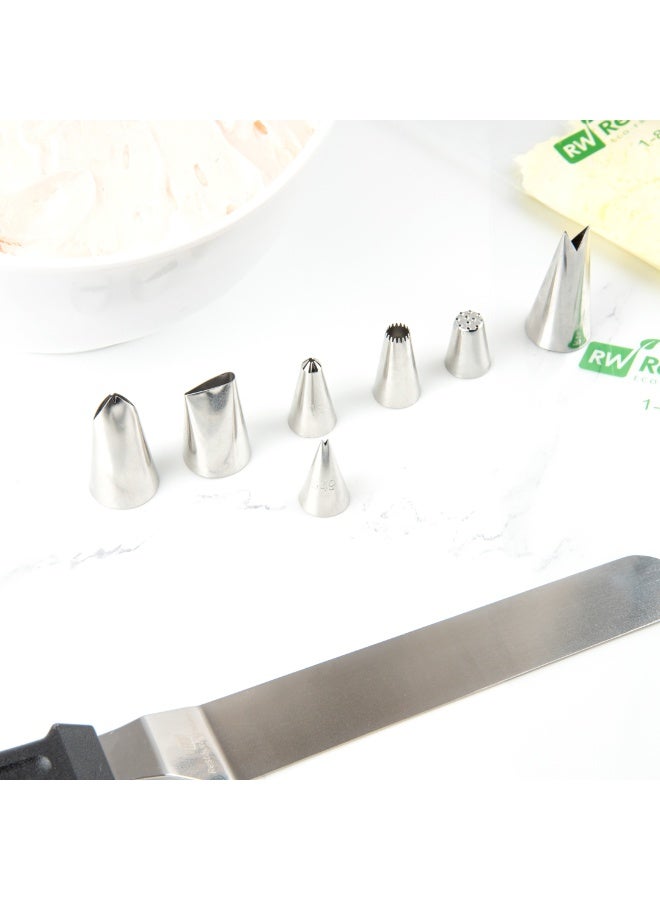 Restaurantware Pastry Tek Leaf Icing Tip, 1 Reusable Piping Tip - #349, Dent-Resistant, Stainless Steel Decorating Cake Tip, Dishwasher-Safe, Decorate Cupcakes, Cakes, or Cookies - Image 5