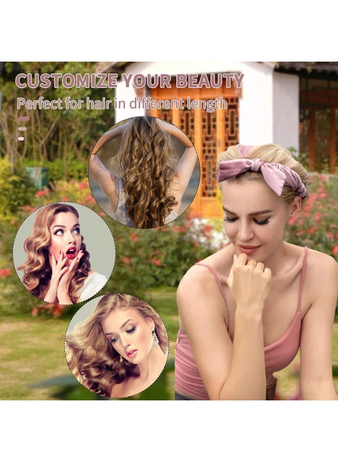 JUMEI Heatless Curling Headband Set – Overnight Soft Hair Curler for Natural Waves, No Damage, Easy Sleep Styling with Clip & Scrunchies - Image 5