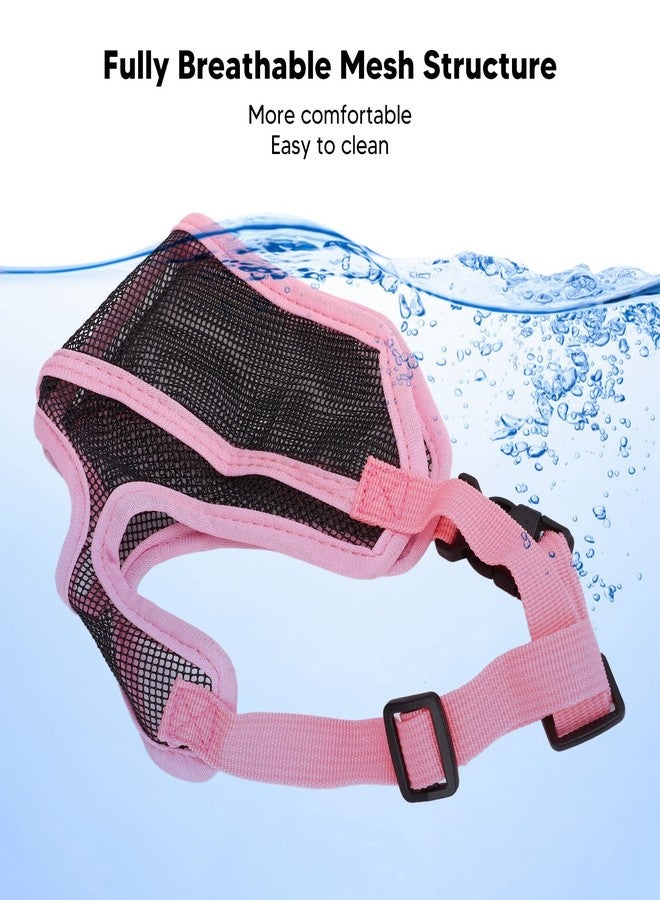 ناروت كمامة شبكية للكلاب مضادة للنباح والعض والمضغ، مصنوعة من قماش شبكي ناعم ومريح وحزام قابل للتعديل، مناسبة للكلاب الصغيرة والمتوسطة والكبيرة (M) - Image 5