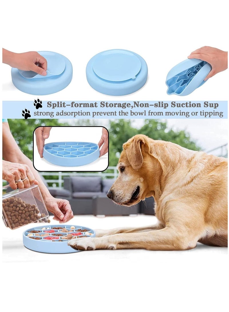 KASTWAVE Silicone Anti-Slip Slow Food Bowl for Large Medium Dog Puzzle Bowl Pet Slower Food Feeding Dishes Dog Bowl Preventing Choking Healthy Dog Bowl - Image 3