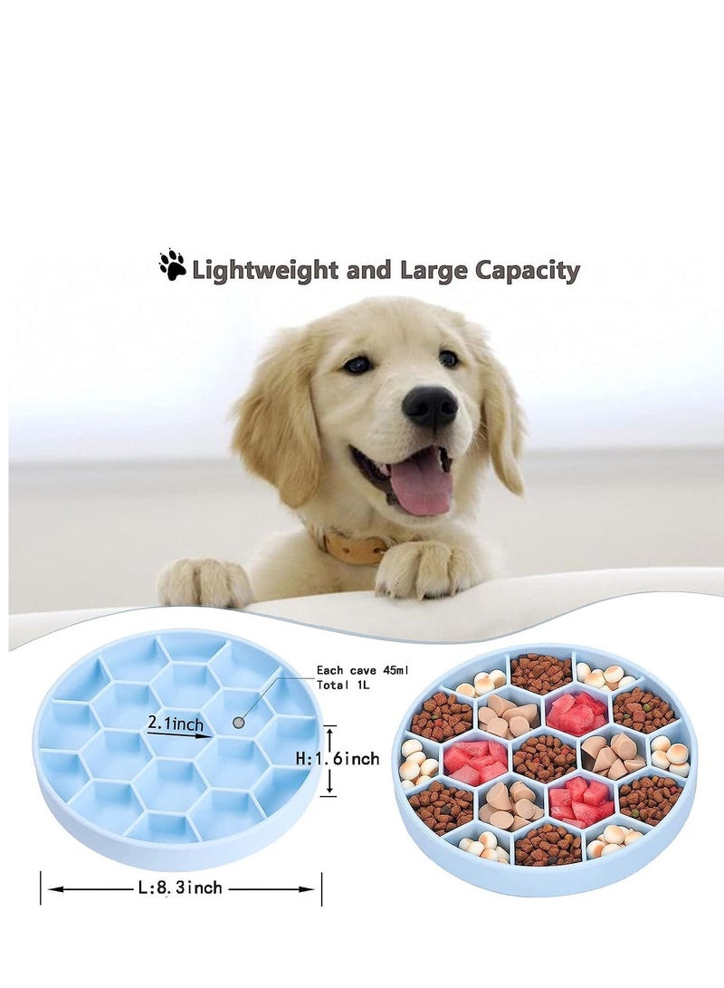 KASTWAVE Silicone Anti-Slip Slow Food Bowl for Large Medium Dog Puzzle Bowl Pet Slower Food Feeding Dishes Dog Bowl Preventing Choking Healthy Dog Bowl - Image 5