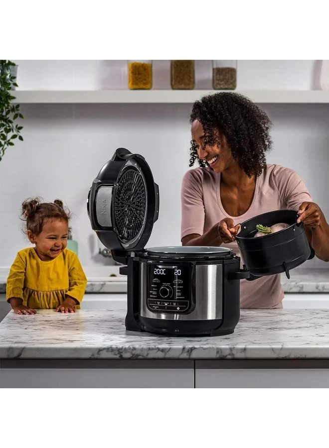 نينجا Ninja Op500 Foodi Ultimate Pressure Cooker With Crisping Imax 9 In 1 Multi 1760 Watts, 7.5 Litre Capacity, Black, Nutri Ninja"Min 2 year manufacturer warranty"