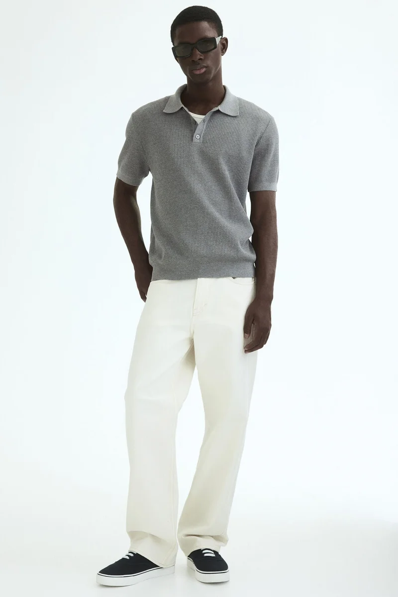 H&M Regular Fit Knitted polo shirt