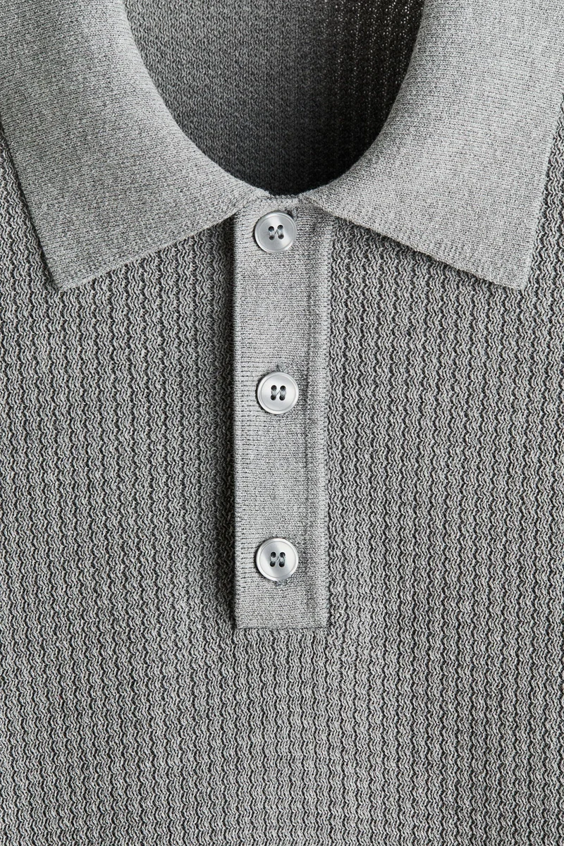 H&M  Regular Fit Knitted polo shirt for Men | Best Price UAE
