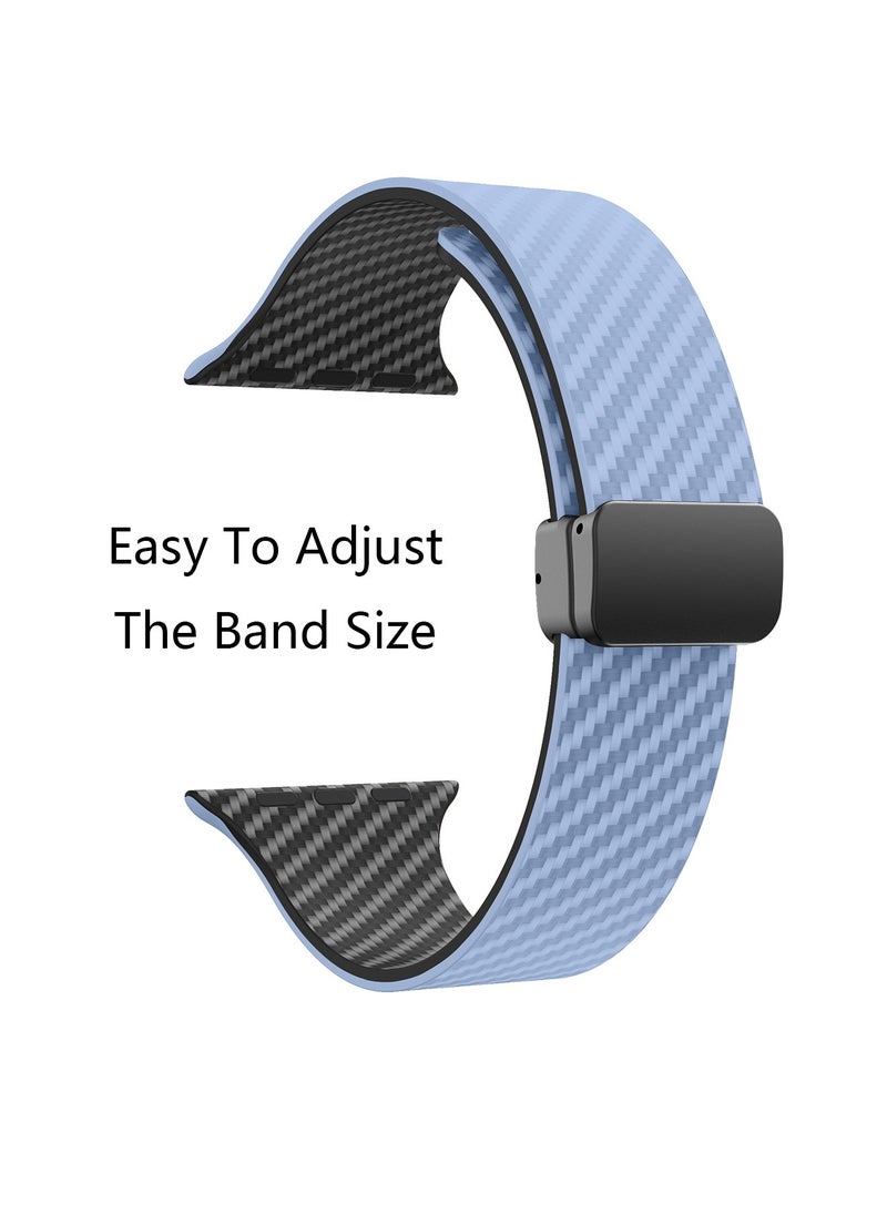 X-level - Bands Compatible with Apple Watch 38mm 40mm 41mm Series 9/8/7/SE/6/5/4/3/2/1 IWatch Ultra/Ultra 2/ Silicone Strap With Magnetic folding Buckle, Quick Release Silicone Straps for Women Men - Image 1