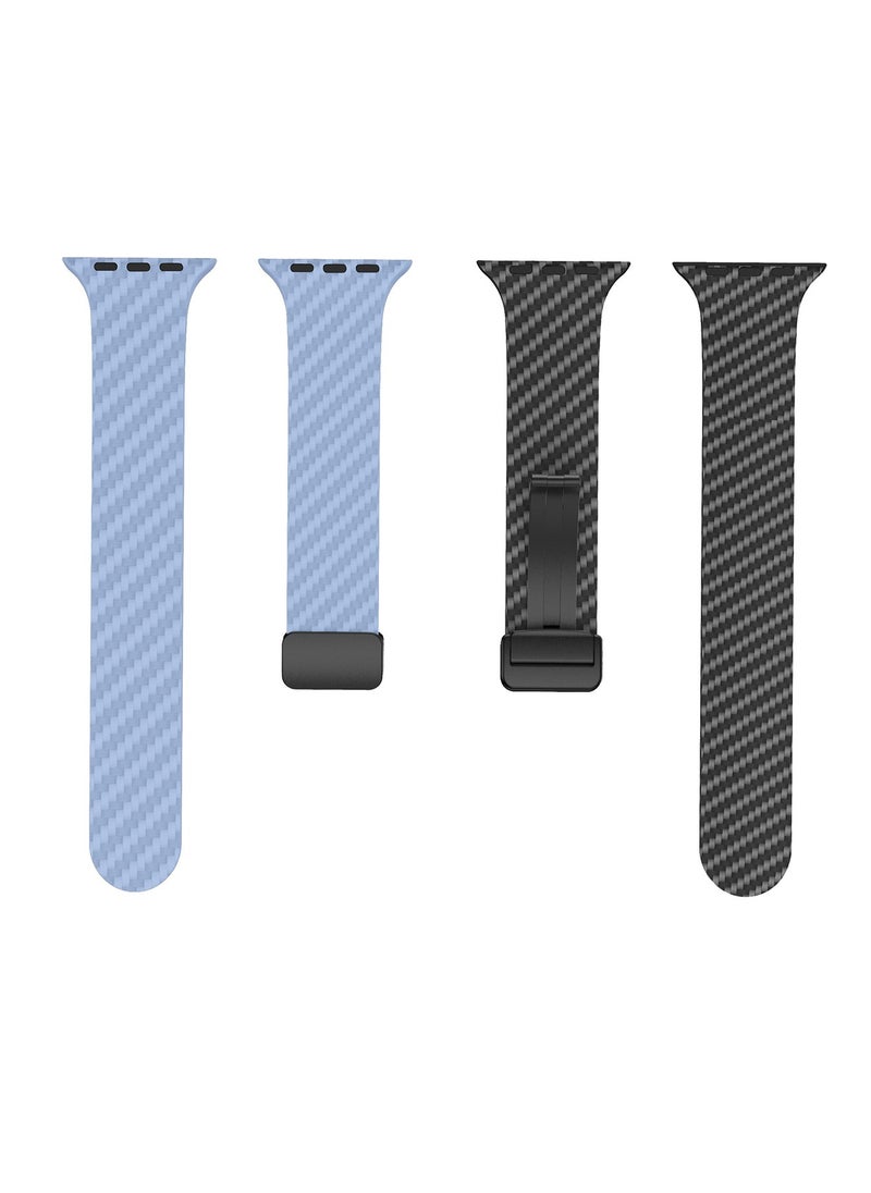 X-level - Bands Compatible with Apple Watch 38mm 40mm 41mm Series 9/8/7/SE/6/5/4/3/2/1 IWatch Ultra/Ultra 2/ Silicone Strap With Magnetic folding Buckle, Quick Release Silicone Straps for Women Men - Image 1