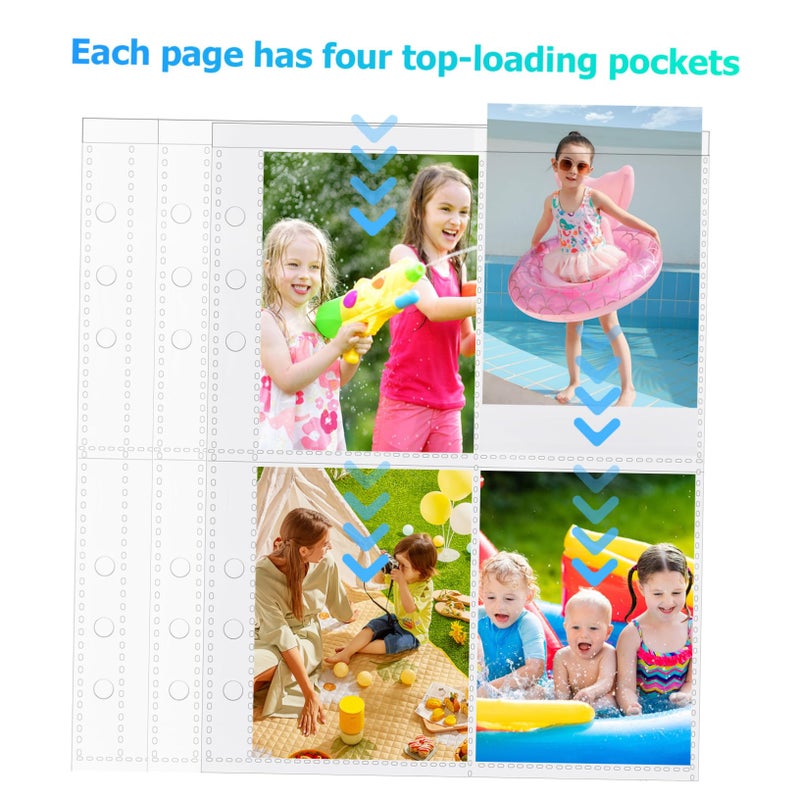 50 Pcs Clear Trading Card Binder Pages For Collectibles Photos And Game Cards - Image 3
