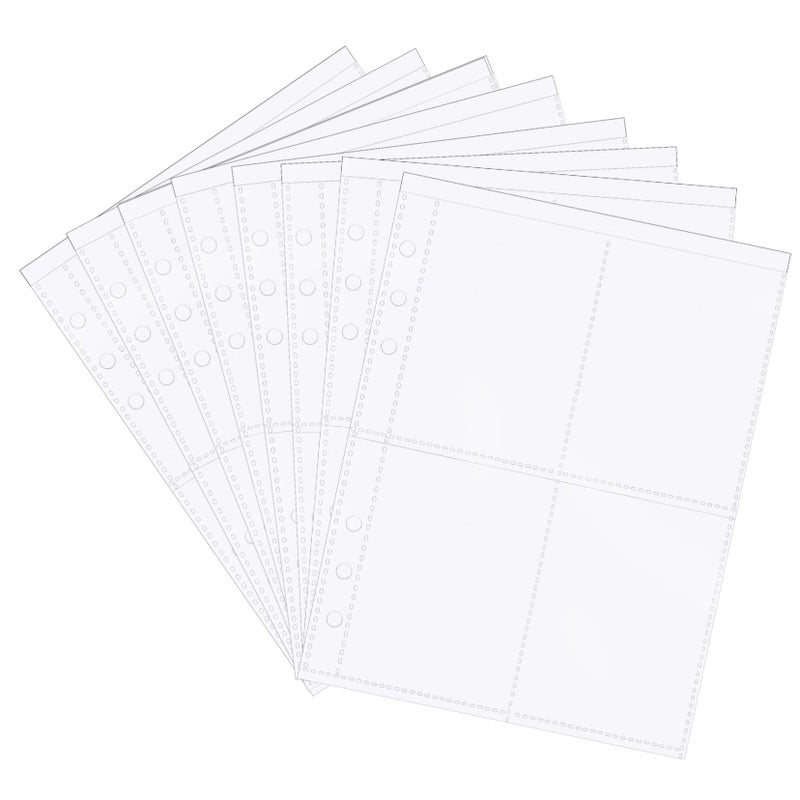 50 Pcs Clear Trading Card Binder Pages For Collectibles Photos And Game Cards - Image 2