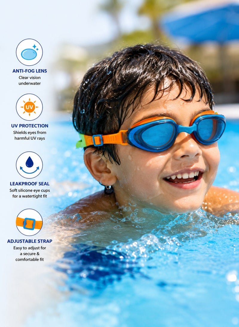Rich Life Kids Swimming Goggles with Anti-Fog UV Protection, Leakproof & Adjustable for Boys & Girls - Image 5